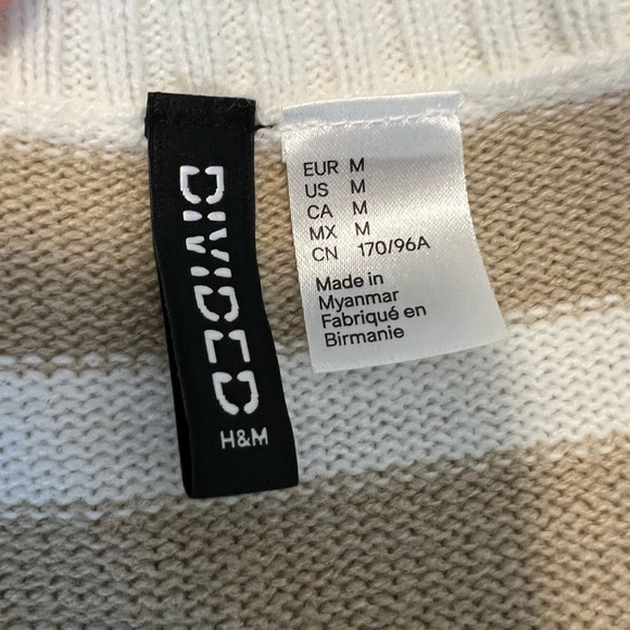 Knit striped crop sweater - Picture 3 of 3